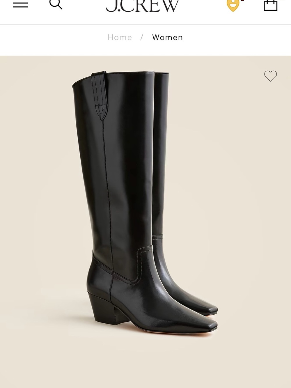 New Piper Square Toe Knew High Boots